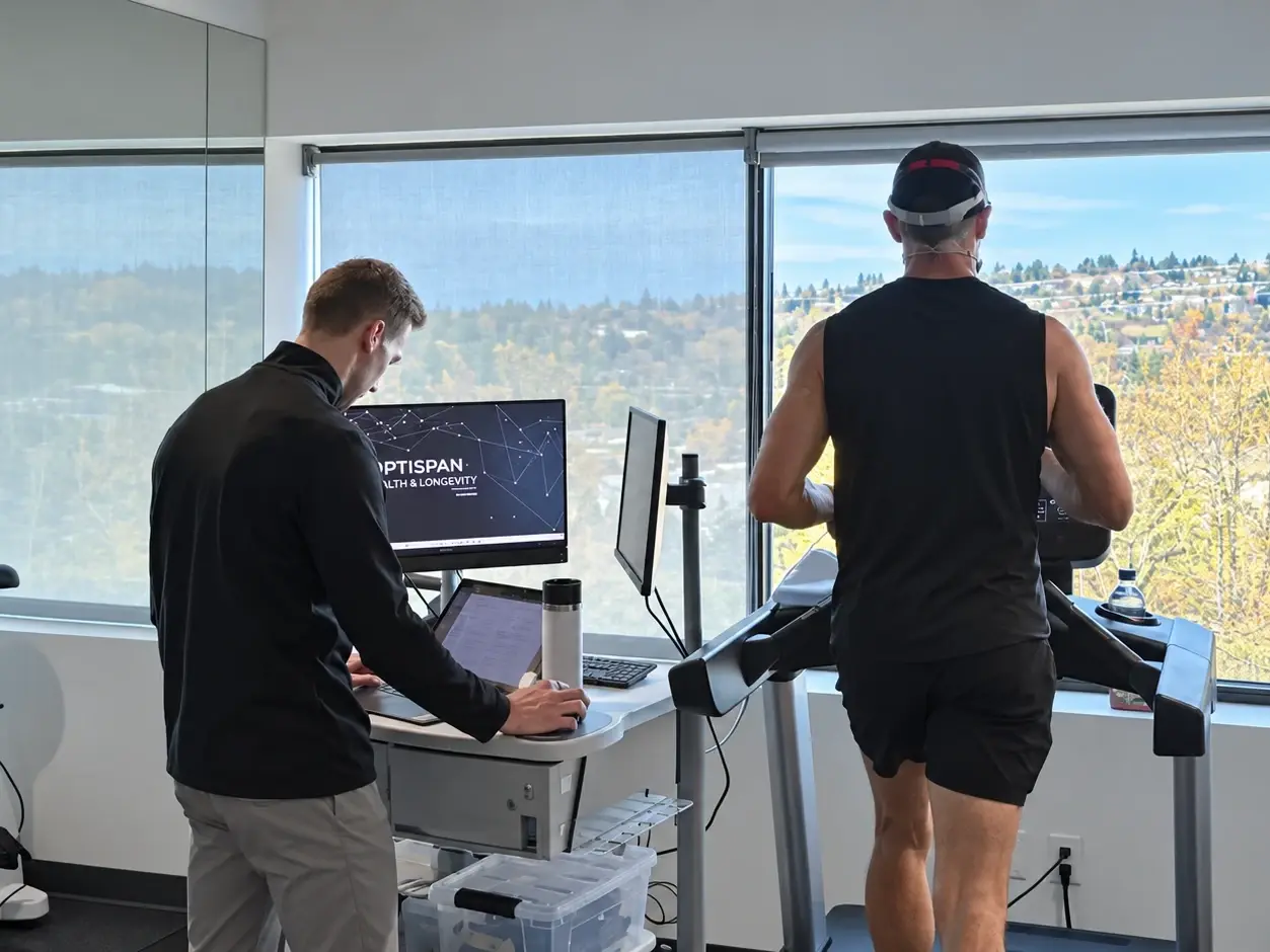 VO₂ max testing at the Optispan clinic